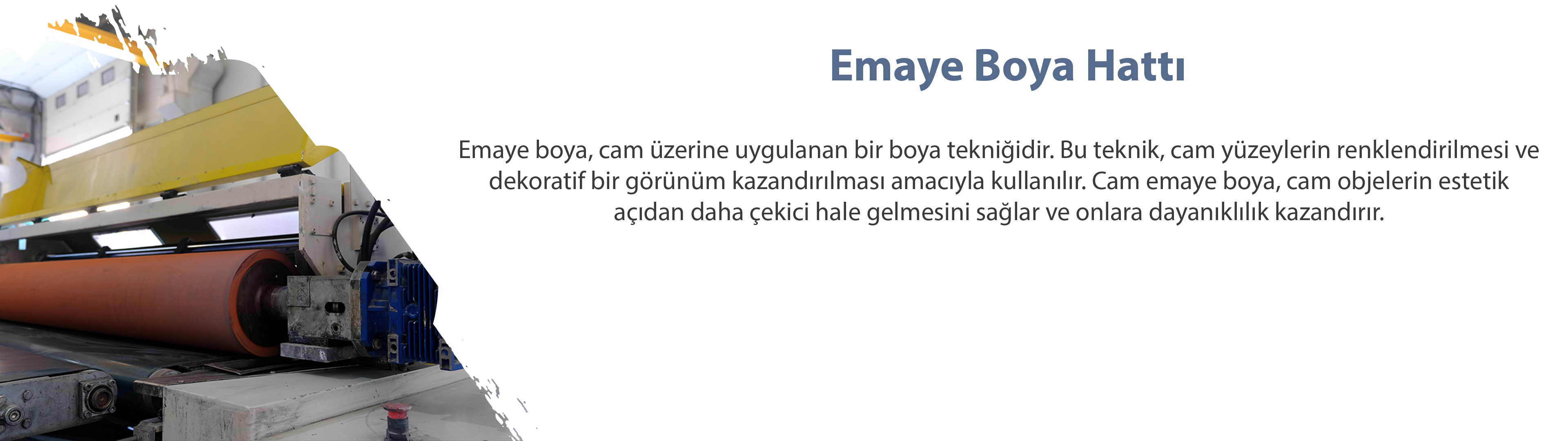 Emaye boya hattı